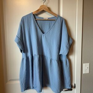 Chic Soul 1X Blue Top